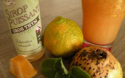 Pur jus de fruits au sirop de gros-thym